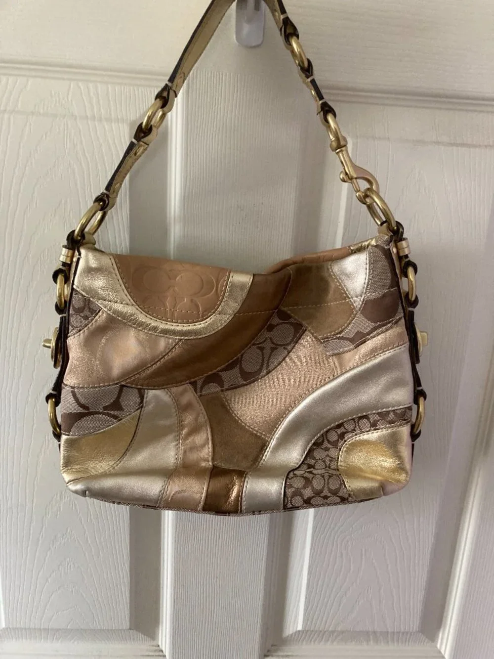 Vintage Coach Carly Shoulder Bag Purse F14005